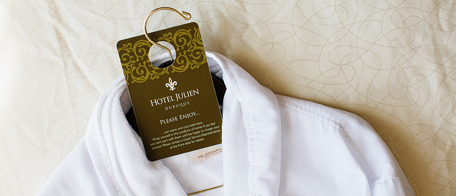 Hotel Julien Dubuque Complimentary Robe